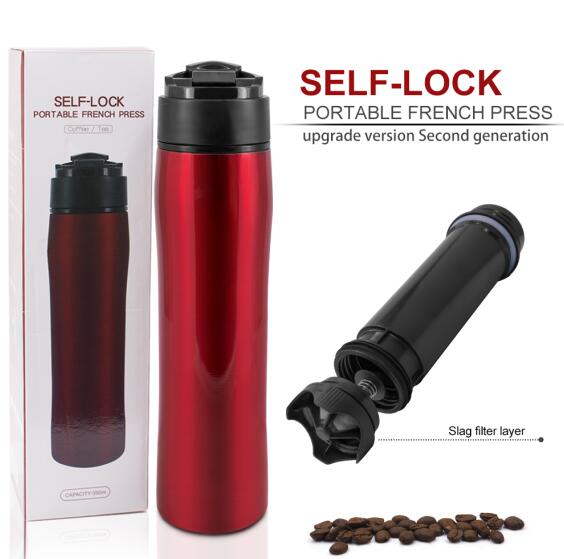 Portable french press second generation